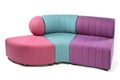 Modular bright colour sofa couch