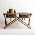 Modular Design Console Table For Camping With Wilderness Aesthetic Royalty Free Stock Photo