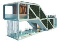 Modular eco-house of the future Royalty Free Stock Photo