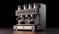 Modular espresso machine with magnetic swappable brew heads, Ai created image Royalty Free Stock Photo