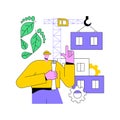 Modular home abstract concept vector illustration.