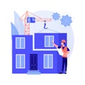 Modular home abstract concept vector illustration