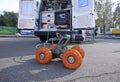 Modular multidirectional crawler, part of a mobile robot system for inspection of lateral and household pipes, made by