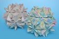 Modular origami, cherry blossom ball Royalty Free Stock Photo