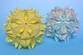 Modular origami, cherry blossom ball Royalty Free Stock Photo