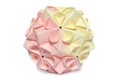 Modular origami, cherry blossom Royalty Free Stock Photo