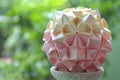 Modular origami, cherry blossom Royalty Free Stock Photo