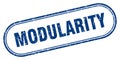 Modularity stamp Royalty Free Stock Photo