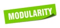 modularity sticker. modularity square sign. modularity Royalty Free Stock Photo