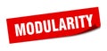 modularity sticker. modularity square sign. modularity Royalty Free Stock Photo