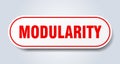 modularity sticker. Royalty Free Stock Photo