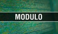 Modulo with Binary code digital technology background. Abstract background with program code and Modulo. Programming and coding Royalty Free Stock Photo
