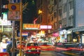 Mody Road at night in Hong Kong Royalty Free Stock Photo