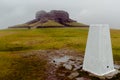 Moel Famau Trig Point Royalty Free Stock Photo