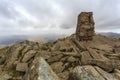 Moel Siabod Trig Point Royalty Free Stock Photo