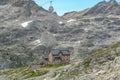 Feldseekopf - Moelltal glacier cable car with scenic view of majestic mountain peaks in remote wild High Tauern range