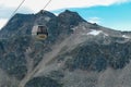 Feldseekopf - Moelltal glacier cable car with scenic view of majestic mountain peaks in remote wild High Tauern range