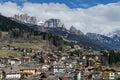 MOENA, TRENTINO/ITALY - MARCH 26 : View of the Mountain above Mo