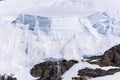 Moench mountain - View of the mountain Moench in the Bernese Alps in Switzerland - travel destination in Europe Royalty Free Stock Photo