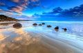 Moeraki Boulders Cloud Reflection