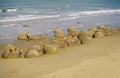 Moeraki boulders on Koekohe Beach, Otago coast, Ne Royalty Free Stock Photo
