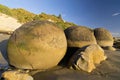 The Moeraki Boulders, Koekohe Beach New Zealand. Royalty Free Stock Photo