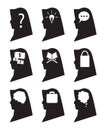 moeslem women mindset vector Royalty Free Stock Photo