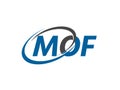 MOF letter creative modern elegant logo design Royalty Free Stock Photo