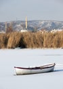 Mogan (Golbasi) Lake in winter