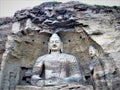 Mogao Caves in Dunhuang, China and Big Buddha Royalty Free Stock Photo