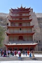 Mogao Caves in Dunhuang, China Royalty Free Stock Photo