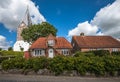 Mogeltonder, little Danish village in the southwest of Jutland p Royalty Free Stock Photo