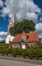 Mogeltonder, little Danish village in the southwest of Jutland Royalty Free Stock Photo
