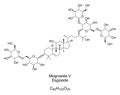 Mogroside V, main component of monk fruit extract, chemical structure