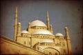 Mohamed Ali mosque,Cairo,grunge effect Royalty Free Stock Photo