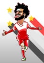 Mohamed salah caricature vector