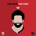 Mohamed Salah FLat Illustration Design