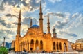 Mohammad Al-Amin Mosque in Beirut, Lebanon Royalty Free Stock Photo