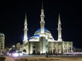 Mohammad Al Amin Mosque landmark in central Beirut city lebanon Royalty Free Stock Photo