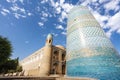 Mohammed Amin Khan Madrassah and the Kalta Minor Minaret in Khiva, Uzbekistan, Asia