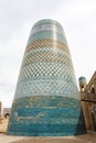 Mohammed Amin Khan Madrassah and the Kalta Minor Minaret in Khiva, Uzbekistan, Asia