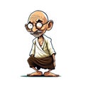 Mohandas Karamchand Gandhi in cartoon character