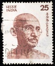 Mohandas Karamchand Gandhi (1869 - 1948), an Indian lawyer, anti-colonial nationalist and political ethicist