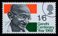 Mohandas Karamchand Gandhi Postage Stamp Royalty Free Stock Photo