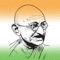 Mohandas Karamchand Gandhi Royalty Free Stock Photo