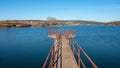 Moharac lake on the western slopes of Fruska Gora mountain in Vojvodina Serbia