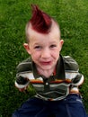 Mohawk boy Royalty Free Stock Photo