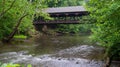 Mohican State Park Covered Bridge in Ashland County, Ohio Royalty Free Stock Photo