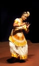 Mohiniyattam (Dance of the enchantress) performer Royalty Free Stock Photo