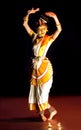 Mohiniyattam (Dance of the enchantress) performer Royalty Free Stock Photo